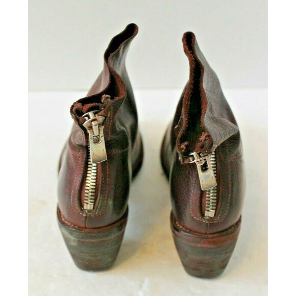 GUIDI Ankle Boots Goat Full Grain Cuban Heel Made In Italy EU 36 US 5.5 - Picture 5 of 9